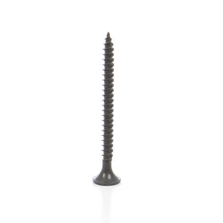 Surub pentru gips carton, autofiletant, cap inecat cruce, din otel fosfatat gri, amprenta Phillips, PH2, 3.5 x 45 mm