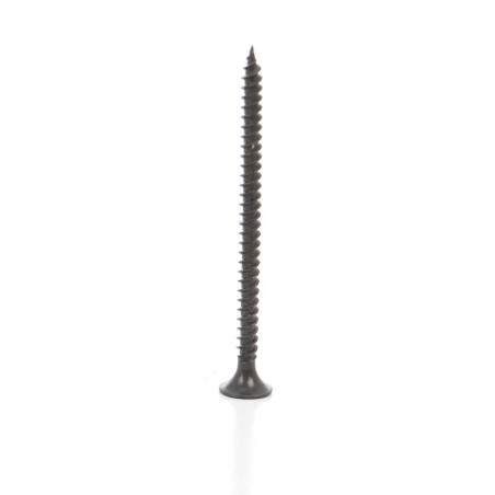 Surub pentru gips carton, autofiletant, cap inecat cruce, din otel fosfatat gri, amprenta Phillips, PH2, 3.5 x 55 mm