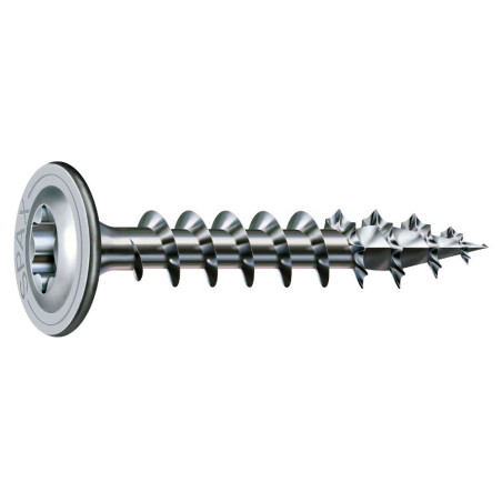 Surub pentru lemn, autofiletant, din otel, cu cap saiba, Spax, amprenta T-STAR plus, 8 x 50 mm