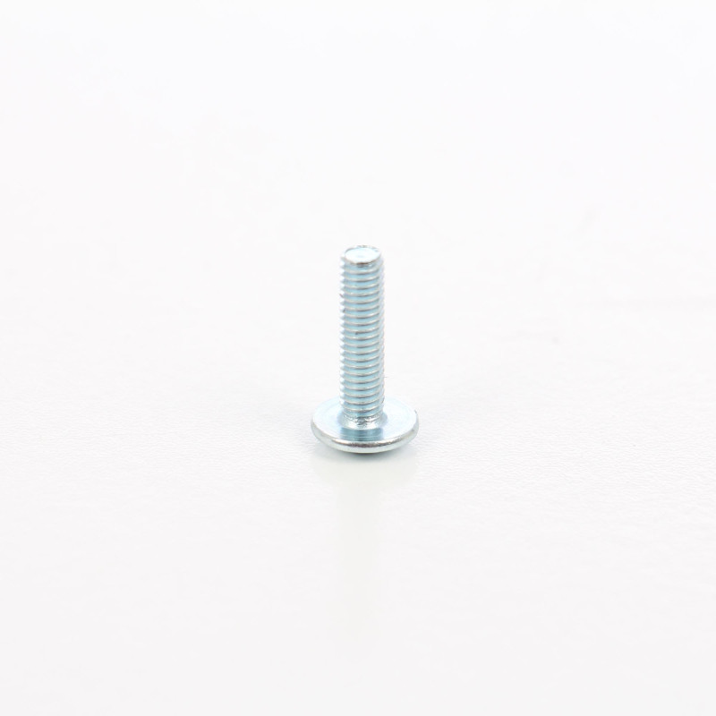 Surub pentru lemn, cu cap bombat combinat, amprenta cruce, din otel, zincat alb, 4 x 16 mm Surub pentru lemn, cu cap bombat combinat, amprenta cruce, din otel, zincat alb, 4 x 16 mm