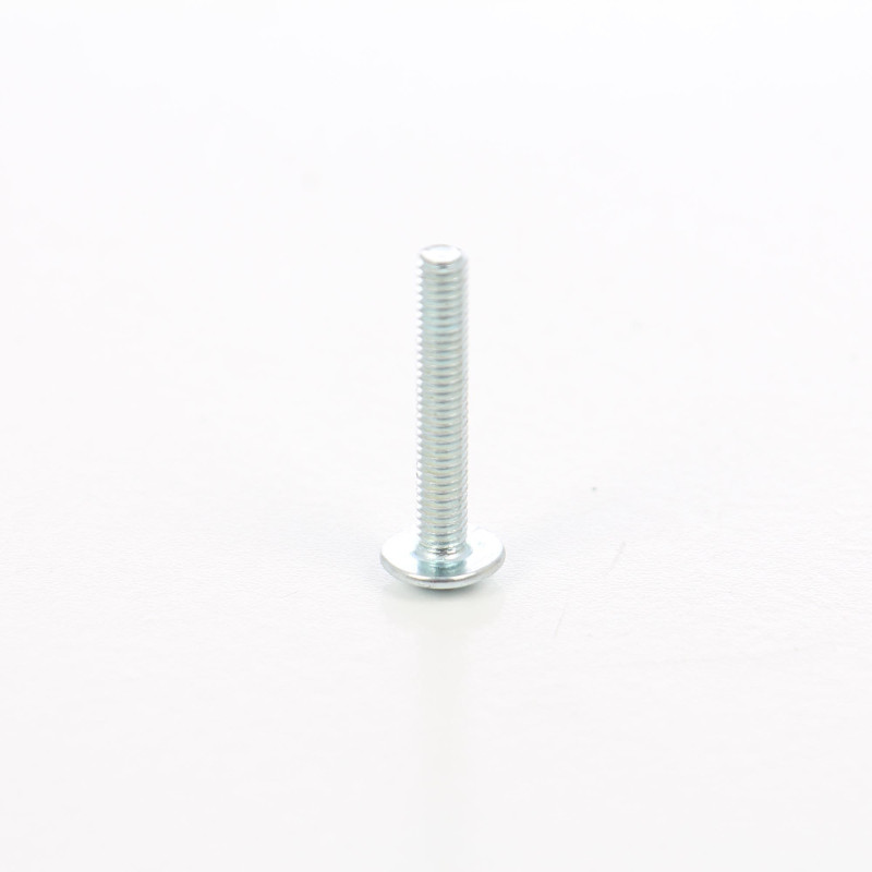 Surub pentru lemn, cu cap bombat combinat, amprenta cruce, din otel, zincat alb, 4 x 25 mm Surub pentru lemn, cu cap bombat combinat, amprenta cruce, din otel, zincat alb, 4 x 25 mm
