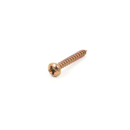 Surub pentru PAL / lemn, cu cap bombat, amprenta cruce, Easy-Fix, otel, zincat galben, 3.5 x 25 mm, set 30 bucati