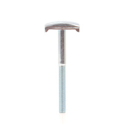 Surub pentru panou gard, cu cap T, din otel, zincat alb, M8 x 80 mm