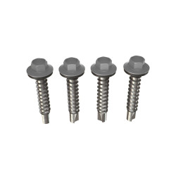 Surub pentru tigla metalica, autoforant, Bilka, gri (RAL 7024), 4.8 x 20 mm, 250 bucati
