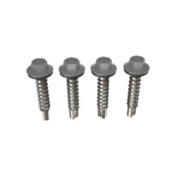 Surub pentru tigla metalica, autoforant, Bilka, gri (RAL 7024), 4.8 x 35 mm, 250 bucati