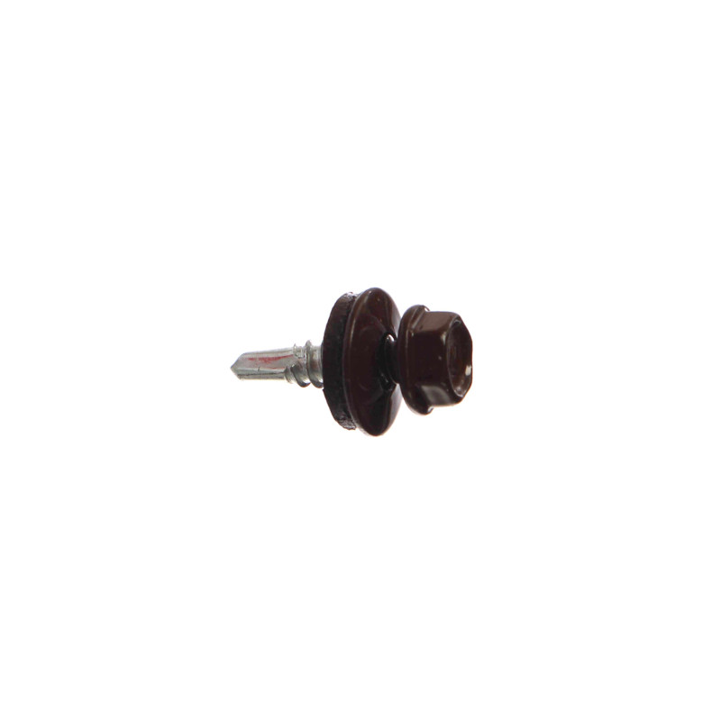 Surub pentru tigla metalica, autoforant, Bilka, maro (RAL 8017), 4.8 x 19 mm, 250 bucati Surub pentru tigla metalica, autoforant, Bilka, maro (RAL 8017), 4.8 x 19 mm, 250 bucati