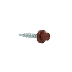 Surub pentru tigla metalica, autoforant, Bilka, rosu inchis (RAL 3009), 4.8 x 35 mm, 100 bucati