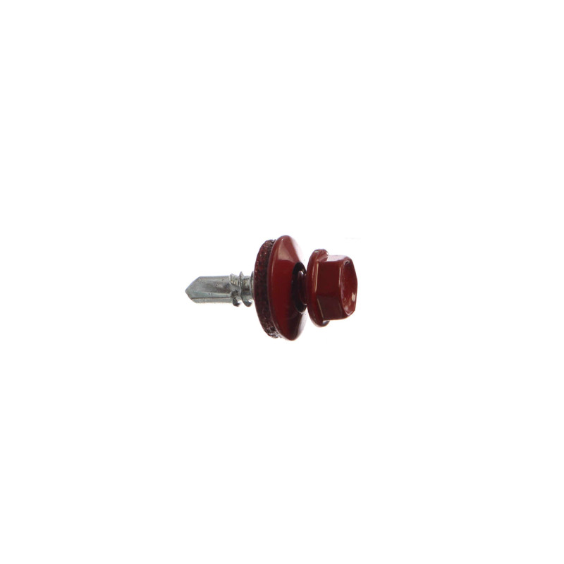 Surub pentru tigla metalica, autoforant, Bilka, rosu (RAL 3011), 4.8 x 19 mm, 250 bucati Surub pentru tigla metalica, autoforant, Bilka, rosu (RAL 3011), 4.8 x 19 mm, 250 bucati