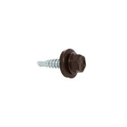 Surub pentru tigla metalica, autoforant, Etanco, maro (RAL 8017), 4.8 x 20 mm, 250 bucati