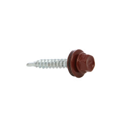 Surub pentru tigla metalica, autoforant, Etanco, rosu inchis (RAL 3009), 4.8 x 35 mm, 250 bucati