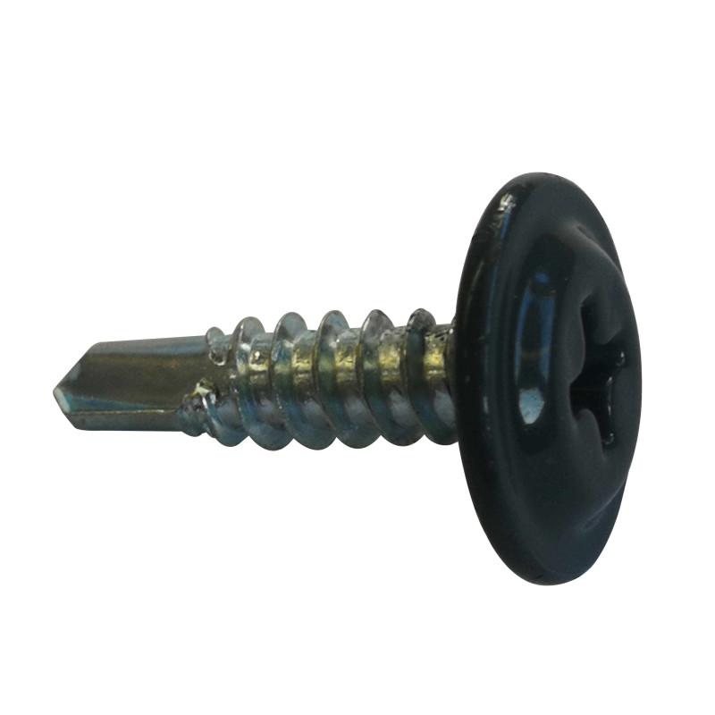 Surub pentru tigla metalica, autoforant, negru (RAL 9005), 4.2 x 16 mm, 250 bucati Surub pentru tigla metalica, autoforant, negru (RAL 9005), 4.2 x 16 mm, 250 bucati