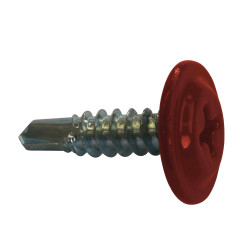 Surub pentru tigla metalica, autoforant, rosu (RAL 3011), 4.2 x 16 mm, 250 bucati