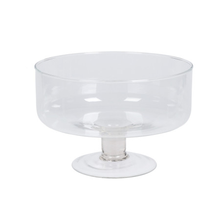 Bol decorativ YE1000790, sticla, transparent, 19 x 14 cm