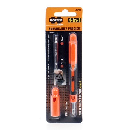 Surubelnita de precizie 4-in-1, Holzer Profi