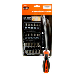 Surubelnita flexibila, Holzer 531131 + 30 accesorii