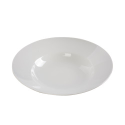 Bol pentru paste, portelan, alb, 26.4 cm