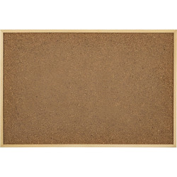Tabla din pluta Noki, DY500003, cu rama, maro, 60 x 90 cm