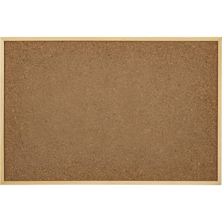 Tabla din pluta Noki, DY500003, cu rama, maro, 60 x 90 cm