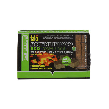 Tablete ecologice pentru aprins focul Falo, 64 buc