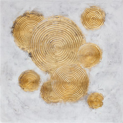 Tablou canvas DED-219008, panza + sasiu lemn, abstract, 80 x 80 cm