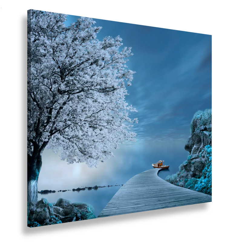 Tablou canvas My Space, SimplyArt, standard, panza + sasiu MDF, 70 x 70 cm