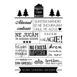 Tablou canvas PT1303, mesaj motivational, panza + sasiu, 45 x 60 cm
