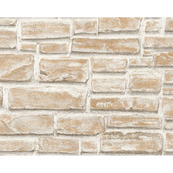 Tapet hartie, model caramida, AS Creation Adelaide 662125, 10 x 0.53 m