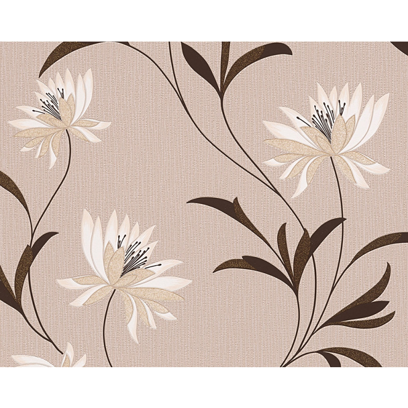 Tapet hartie, model floral, AS Creation Atlanta 957201, 10 x 0.53 m