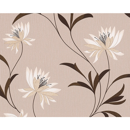 Tapet hartie, model floral, AS Creation Atlanta 957201, 10 x 0.53 m