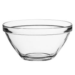 Bol pentru servirea mesei Bormioli Pompei, suprapozabil, sticla, transparent, 12 x 6 cm