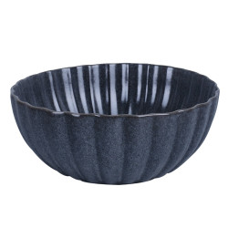 Bol pentru servirea mesei D4014B, portelan, gri inchis, 16 cm