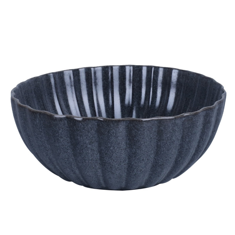 Bol pentru servirea mesei D4014B, portelan, gri inchis, 16 cm