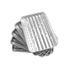 Tava aluminiu pentru gratar, Landmann, 34 x 23 cm, set 5 buc