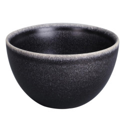 Bol pentru servirea mesei D4112B, portelan, gri inchis, 15 cm
