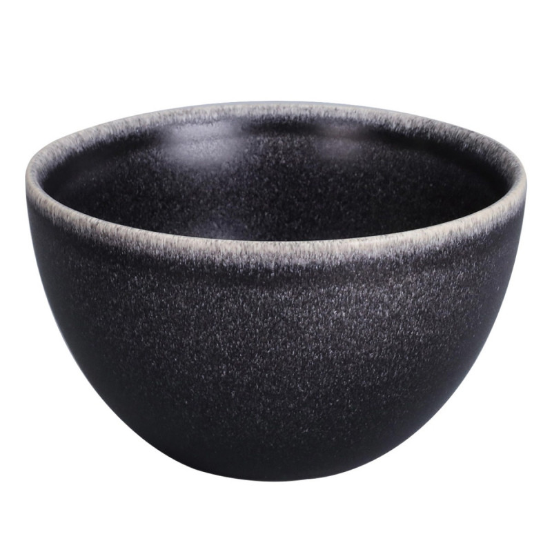 Bol pentru servirea mesei D4112B, portelan, gri inchis, 15 cm