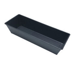 Tava de copt Kasemi, cu acoperire teflon, dreptunghiulara, negru, 30.5 x 11.5 x 6.8 cm