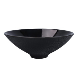 Bol pentru servirea mesei D4114, portelan, negru, 17 cm