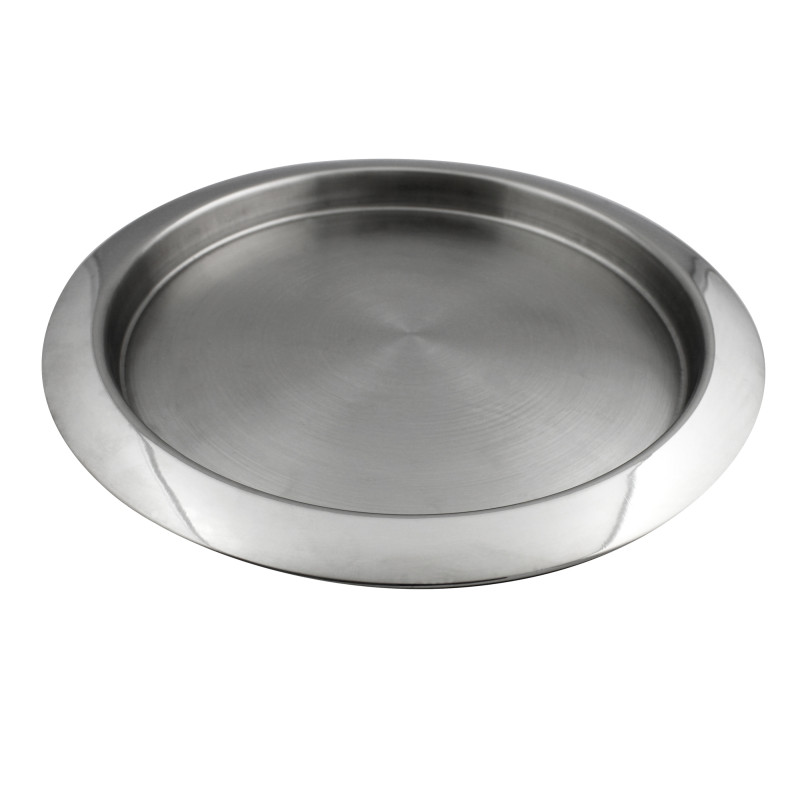 Tava rotunda pentru servire, din inox, Kasemi 1101432, gri, 35 cm Tava rotunda pentru servire, din inox, Kasemi 1101432, gri, 35 cm