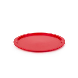 Tava rotunda pentru servire, plastic, Amy, rosu, 29.4 x 1.1 cm