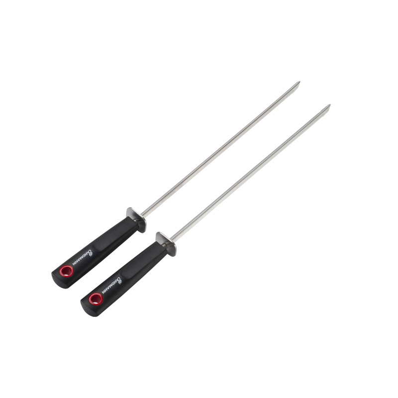 Tepuse pentru gratar Landmann Quality 13216, inox + plastic, 40.5 cm, set 2 bucati