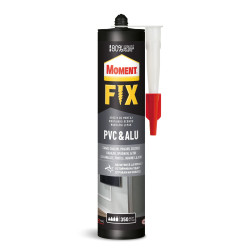 Adeziv montaj pentru PVC/aluminiu, Moment Fix PVC & Alu, interior / exterior, 400 g