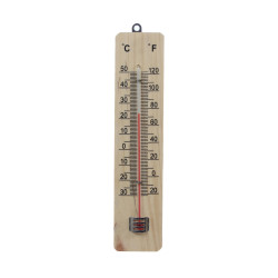 Termometru Versay T1, pentru exterior, lemn, 20 x 4.5 x 0.8 cm