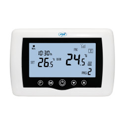 Termostat de ambient pentru centrala, wireless, PNI CT36, inteligent, Wi-Fi, programabil, afisaj digital, protectie inghet, IP30