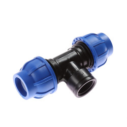 Teu compresiune PEHD, filet interior, D 25 mm x 3/4"
