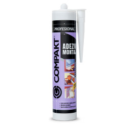 Adeziv montaj pentru suprafete multiple, Compakt, interior / exterior, bej, 280 ml