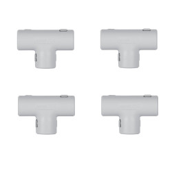 Teu pentru tub rigid, D 20 mm, Gewiss DX40220DY - set 4 bucati