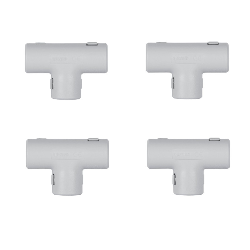 Teu pentru tub rigid, D 20 mm, Gewiss DX40220DY - set 4 bucati