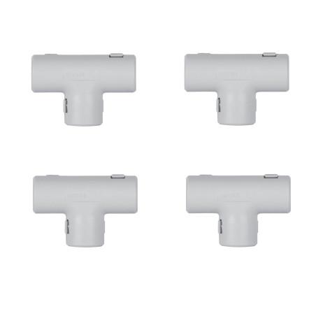 Teu pentru tub rigid, D 25 mm, Gewiss DX40225DY - set 4 bucati