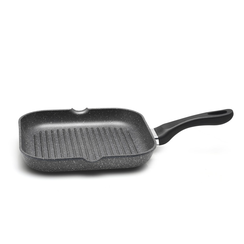 Tigaie grill Nordic Granit line, aluminiu + granit, 27 x 27 cm