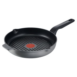 Tigaie grill Tefal XL Force C6854055, aluminiu, invelis antiaderent, negru, 26 cm